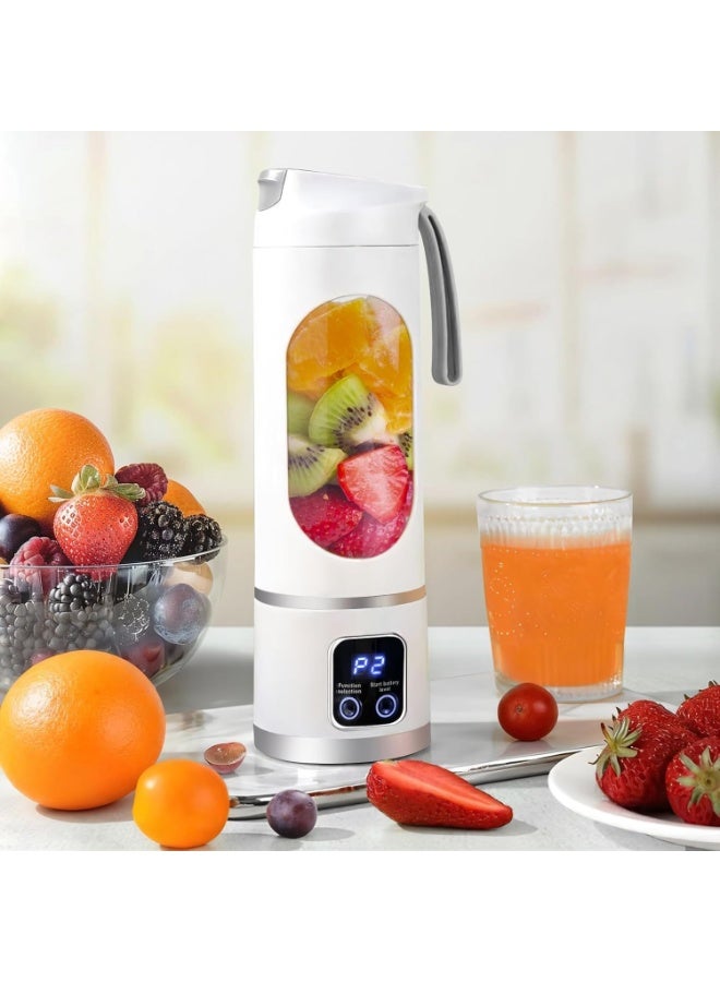 Inabyte Digital Display Portable Blender, Leak-Proof LED Screen, For Diet & Baby Food (White) - Image 1